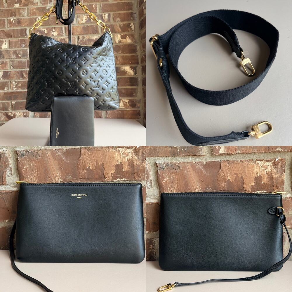 Louis Vuitton Coussin Hobo Monogram Embossed Lambskin MM Black 28169 - Picture 16 of 16
